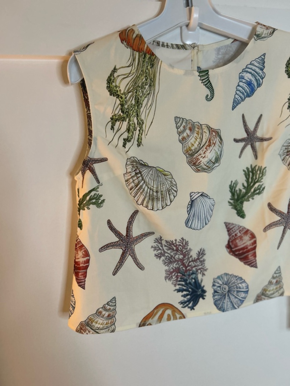 Commense Seashell & Starfish SET High Waist Shorts & Blouse - Picture 4 of 14